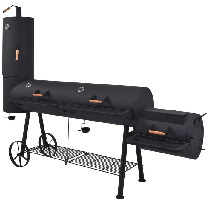Medina Houtskoolbarbecue met onderplank XXXL zwart