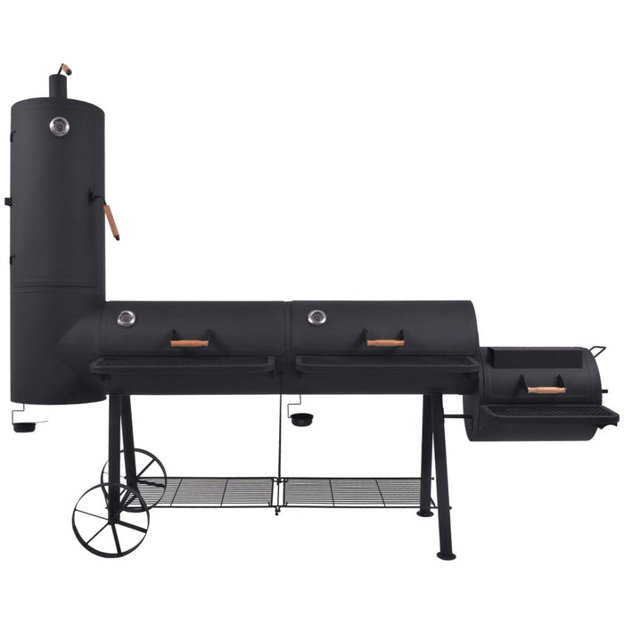 Medina Houtskoolbarbecue met onderplank XXXL zwart