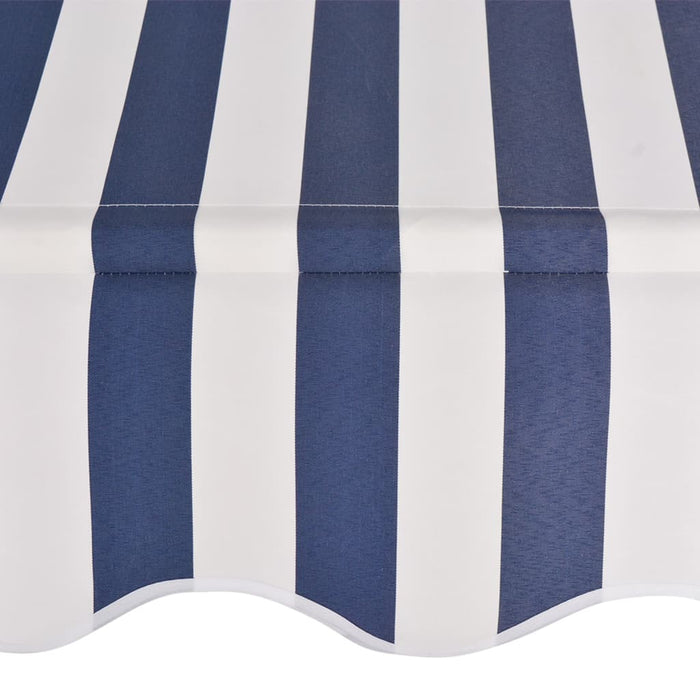 Medina Luifel handmatig uittrekbaar 300 cm blauw en witte strepen