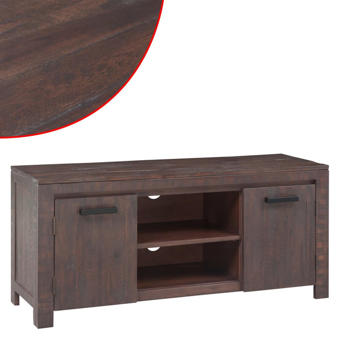 Medina TV-meubel rook-look 120x38x55 cm massief acaciahout