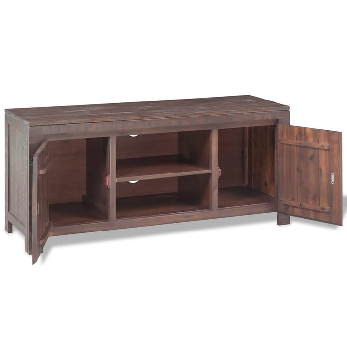 Medina TV-meubel rook-look 120x38x55 cm massief acaciahout