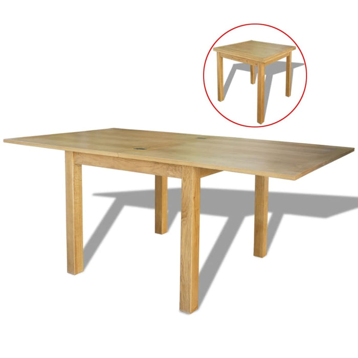 Medina Uitschuifbare tafel eikenhout 170x85x75 cm