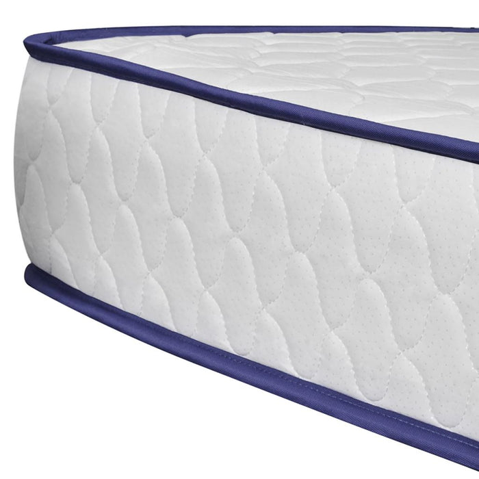 Medina Bed met traagschuim matras LED kunstleer wit 160x200 cm
