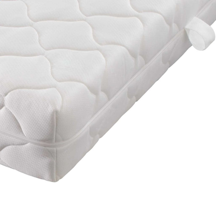 Medina Bed met matras kunstleer wit 160x200 cm