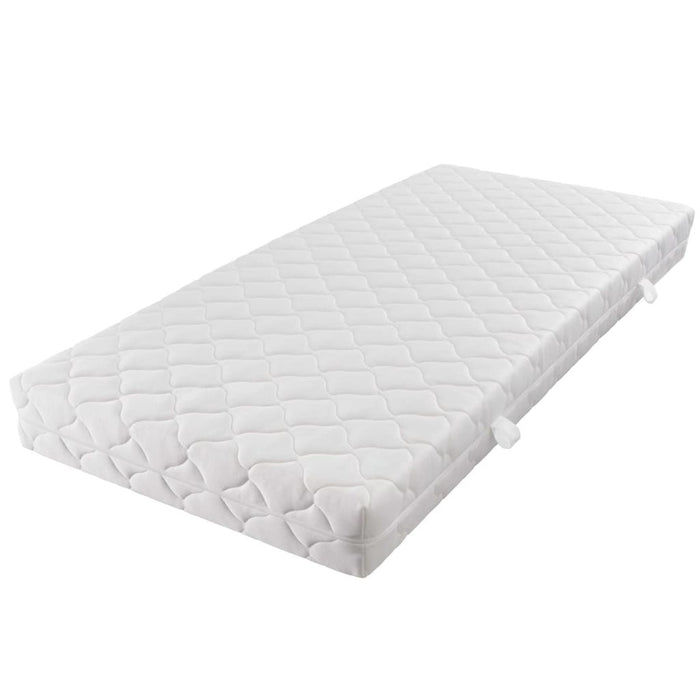 Medina Bed met matras LED kunstleer wit 160x200 cm