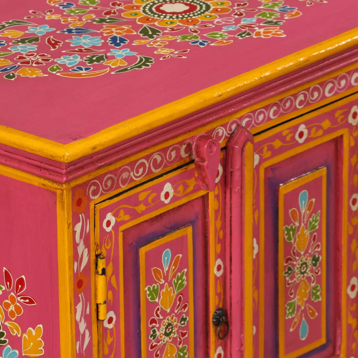 Medina Tv-meubel handgeschilderd massief mangohout roze