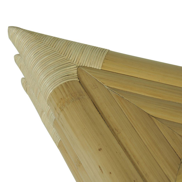 Medina Nachtkastjes 60x60x40 cm bamboe natuurlijk 2 st