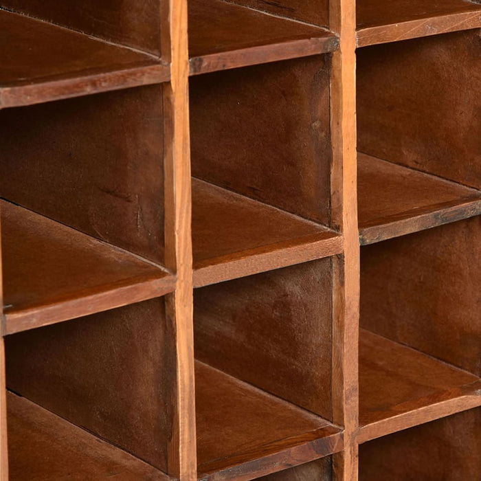 Medina Wijnrek voor 16 flessen massief gerecycled hout