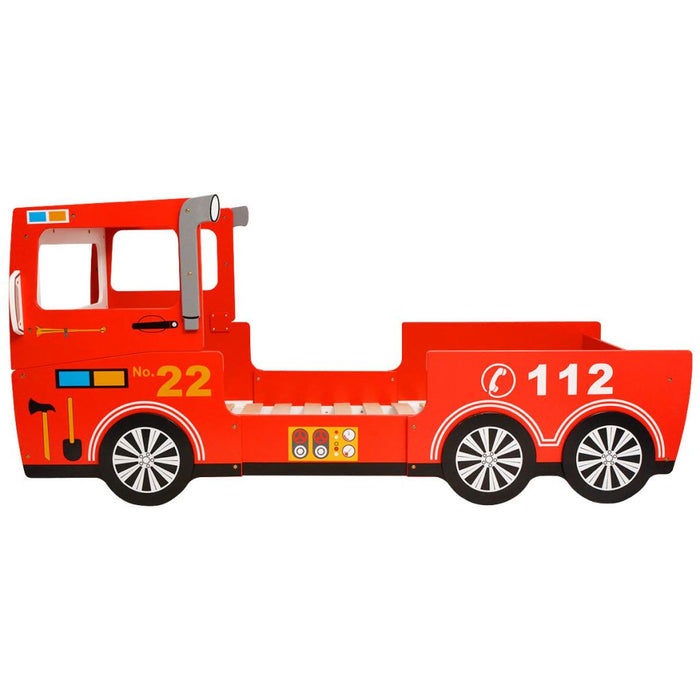 Medina Kinderbed brandweerwagen met matras 200x90 cm