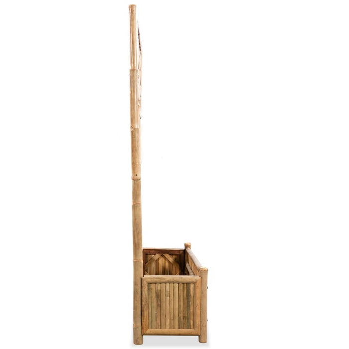 Medina Plantenbak verhoogd met rek 70 cm bamboe