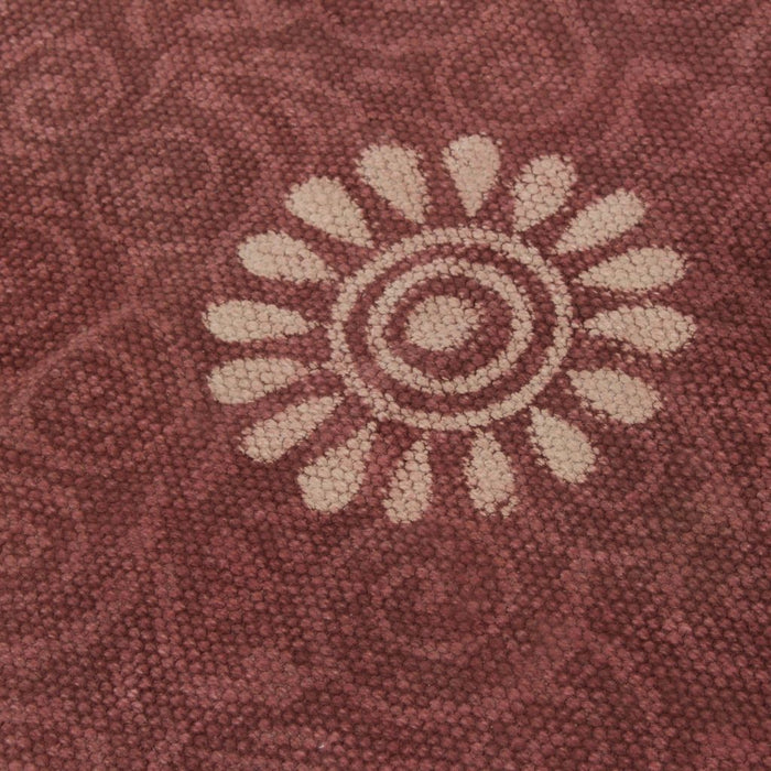 Medina 3-delige Poef- en tapijtset stof patchwork