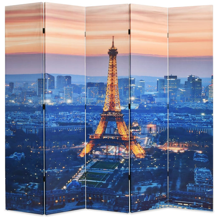 Medina Kamerscherm inklapbaar Parijs bij nacht 200x170 cm