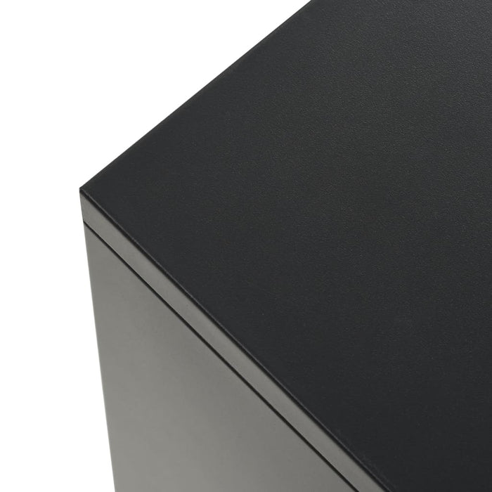 Medina Dressoir industriële stijl 120x35x70 cm metaal zwart