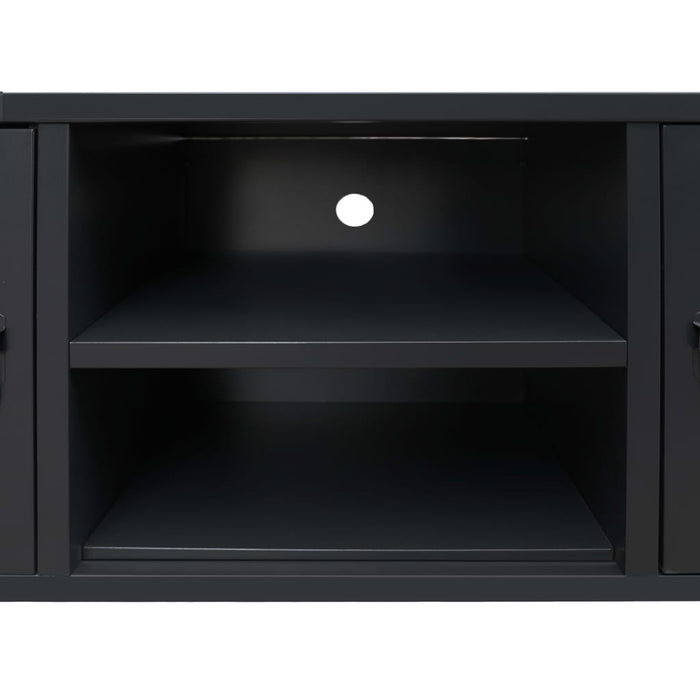 Medina Tv-meubel industriële stijl 120x35x48 cm metaal zwart