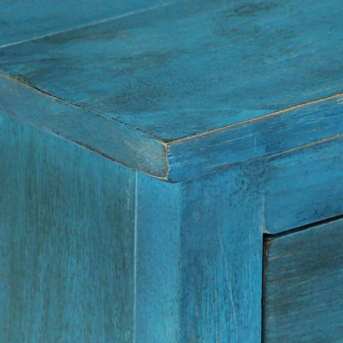 Medina Nachtkastje 40x30x50 cm massief mangohout blauw