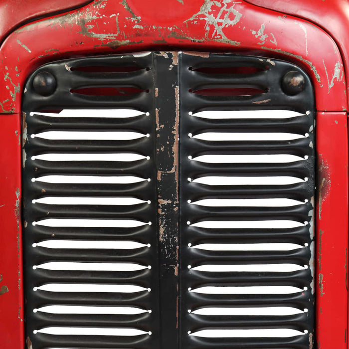 Medina Bartafel tractor 60x60x107 cm massief mangohout rood