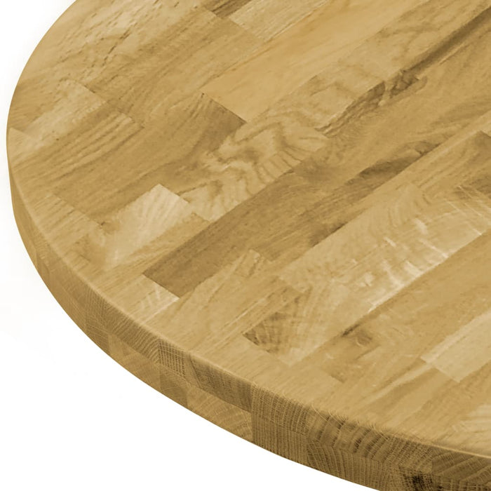 Medina Tafelblad rond 44 mm 700 mm massief eikenhout