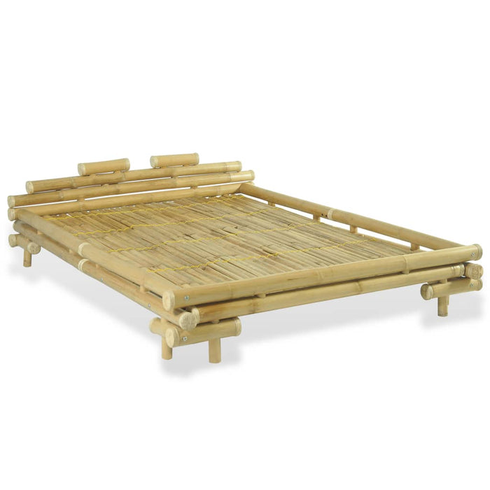 Medina Bed met 2 nachtkastjes bamboe natuurlijk 140x200 cm