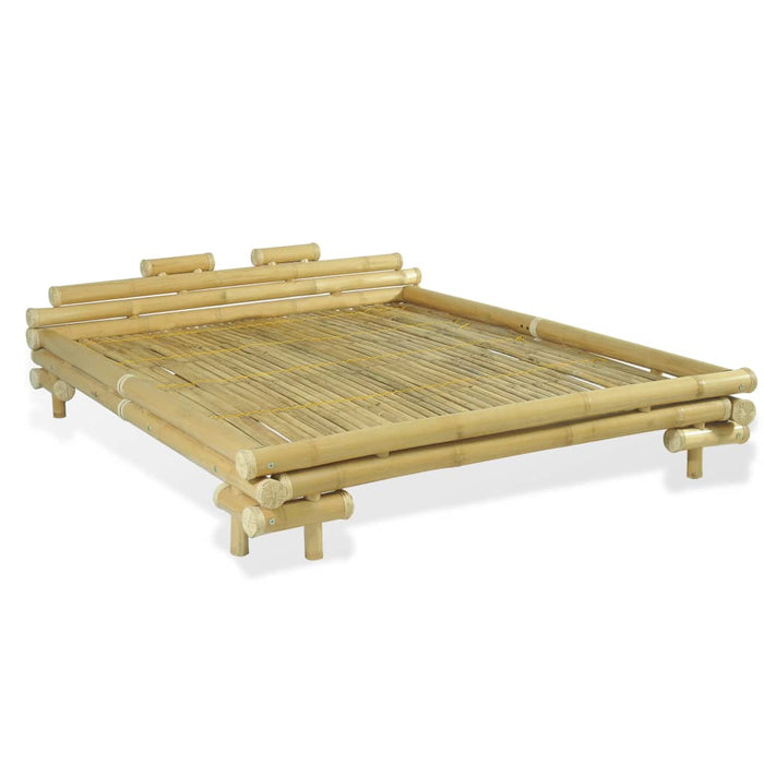 Medina Bed met 2 nachtkastjes bamboe natuurlijk 160x200 cm