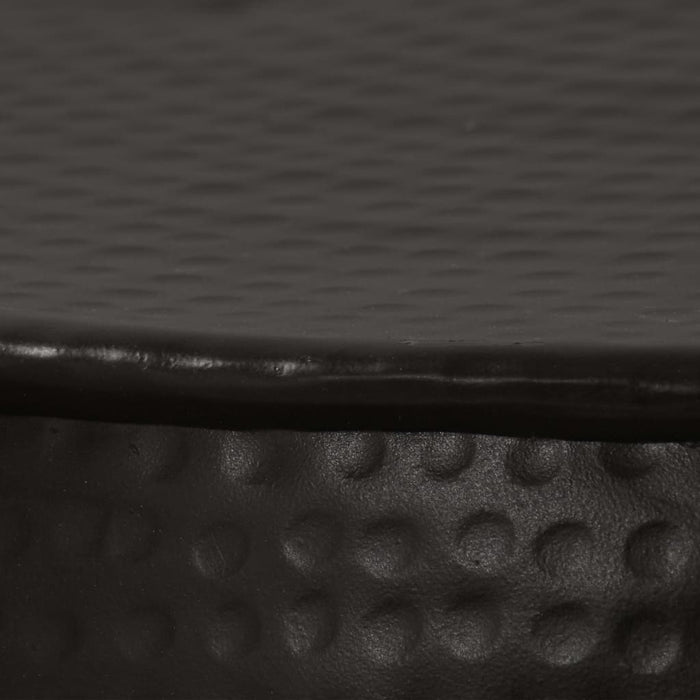 Medina Salontafel 70x30 cm gehamerd aluminium zwart