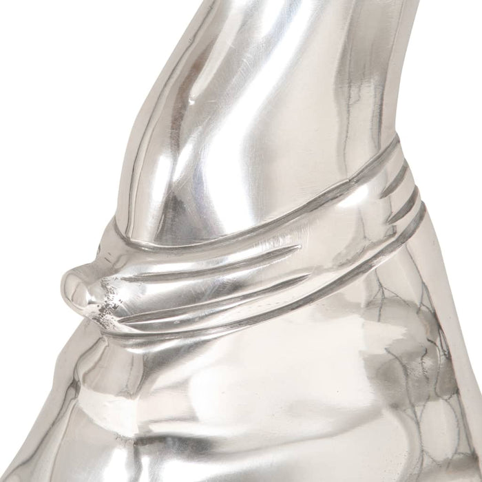 Medina Jachthond beeld 25x17x67 cm massief aluminium zilver
