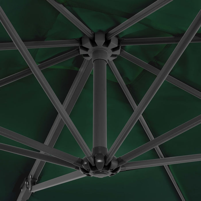 Medina Zweefparasol met aluminium paal 250x250 cm groen