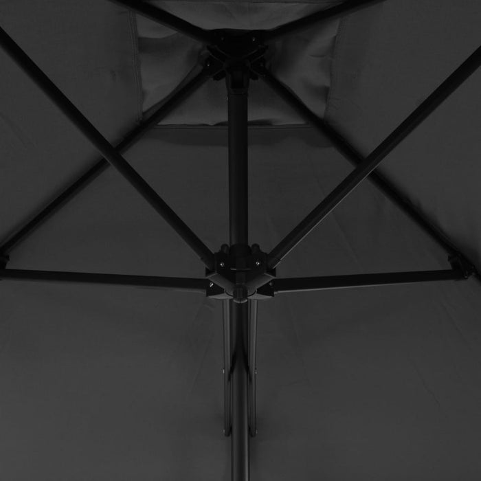 Medina Parasol met stalen paal 300 cm antraciet