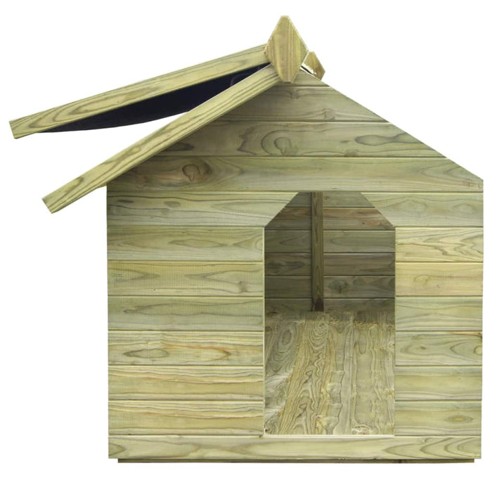 Medina Hondenhok met opklapbaar dak geïmpregneerd grenenhout