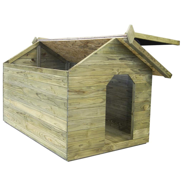 Medina Hondenhok met opklapbaar dak geïmpregneerd grenenhout