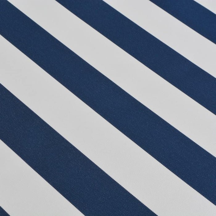 Medina Luifel handmatig uittrekbaar 450 cm blauw/wit