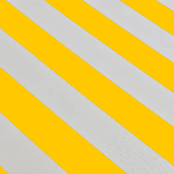 Medina Luifel handmatig uitschuifbaar 600 cm geel/wit