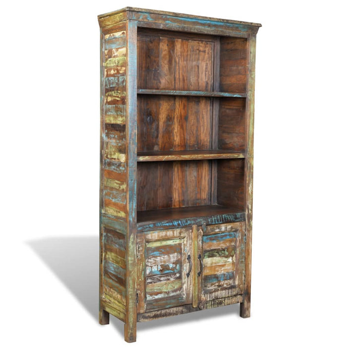 Medina Boekenkast met 3 schappen 2 deuren gerecycled hout meerkleurig