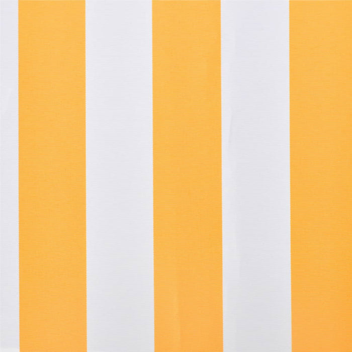 Medina Luifeldoek 4x3 m canvas zonnebloemgeel en wit