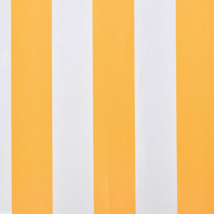 Medina Luifeldoek 6x3 m canvas zonnebloemgeel en wit