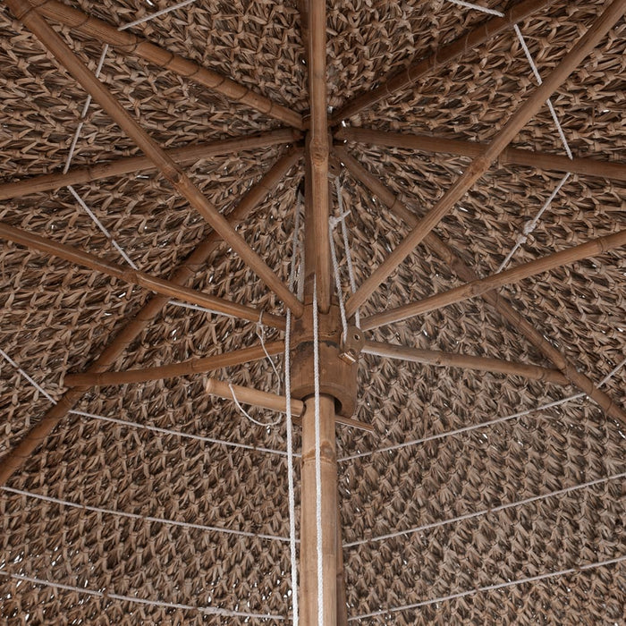 Medina Parasol van bamboe met dak van bananenbladeren 270 cm