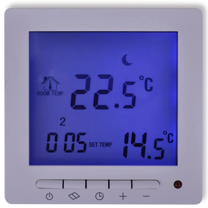 8 m² vloerverwarmingsmat 160W/m² Twin + programmeerbare thermostaat