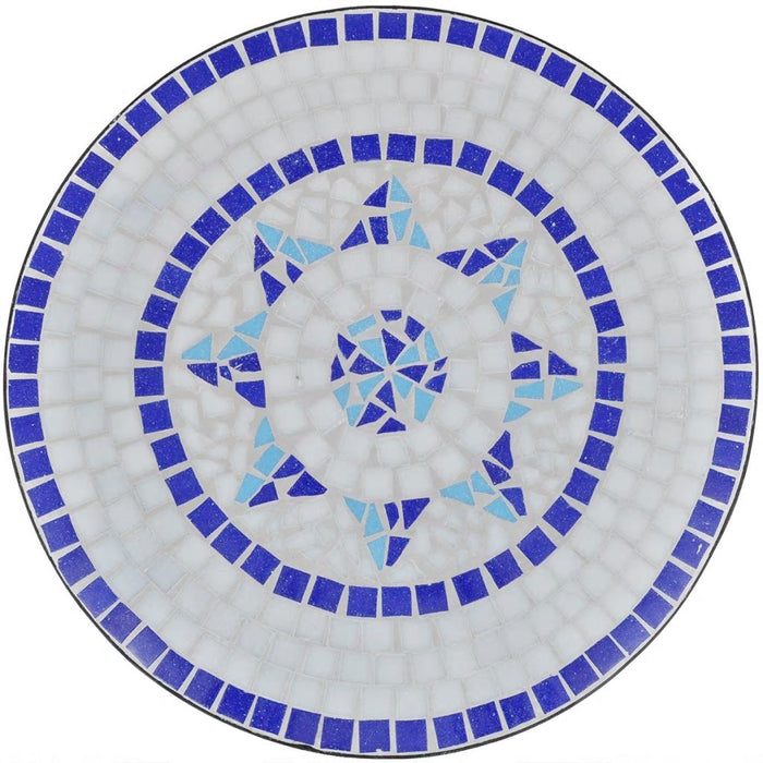 Medina Bistrotafel 60 cm mozaïek blauw en wit