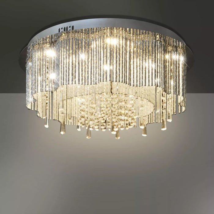 Medina LED-plafondlamp met kristallen kroonluchter 55 cm diameter