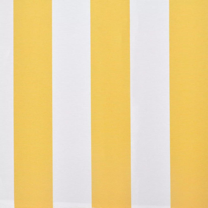Medina Luifel handmatig uittrekbaar 350 cm geel en wit