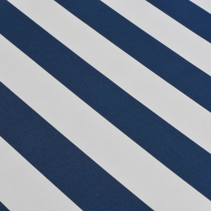 Medina Luifel handmatig uitschuifbaar 500 cm blauw en wit