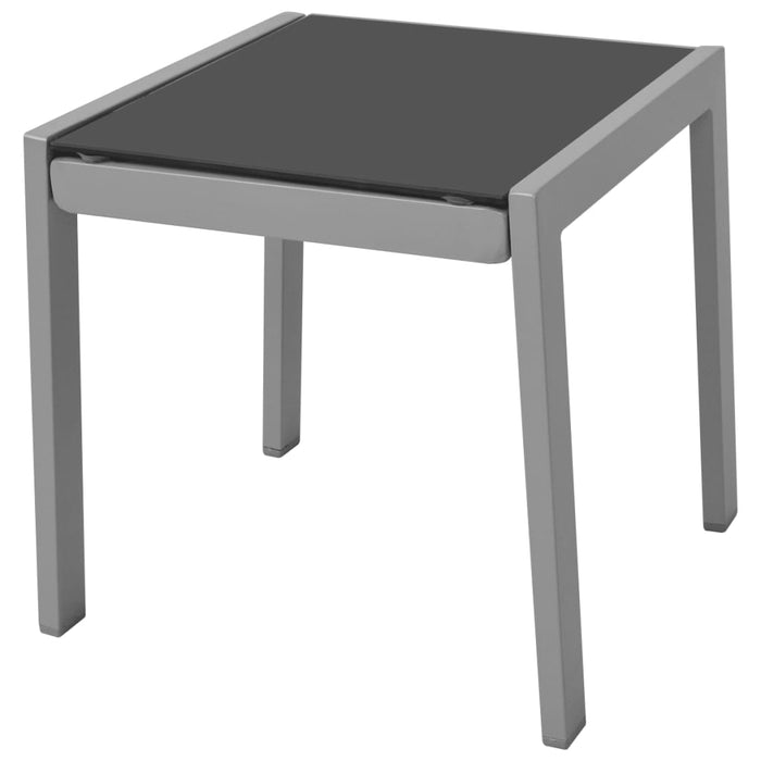 Medina Ligbedden met tafel aluminium zwart