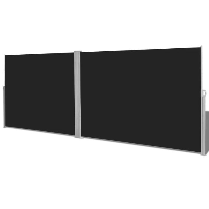 Medina Windscherm uittrekbaar 180x600 cm zwart