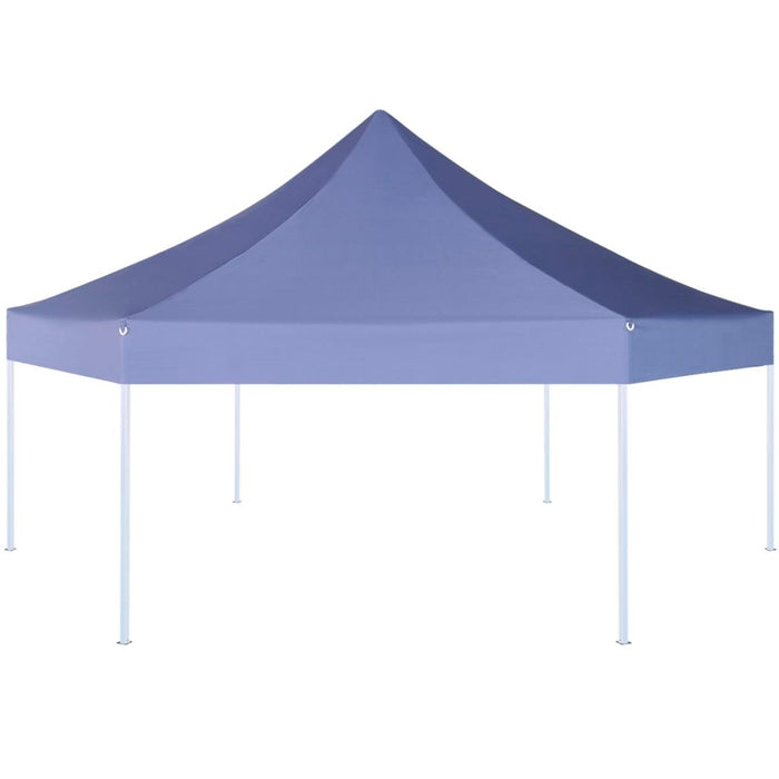 Medina Partytent pop-up zeshoekig inklapbaar 3,6x3,1 m donkerblauw