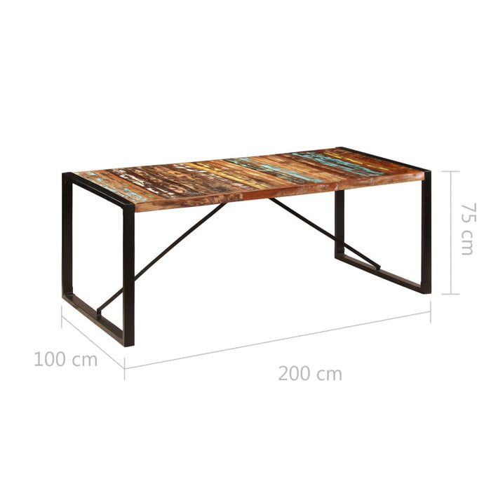 Medina Eettafel 200x100x75 cm massief gerecycled hout