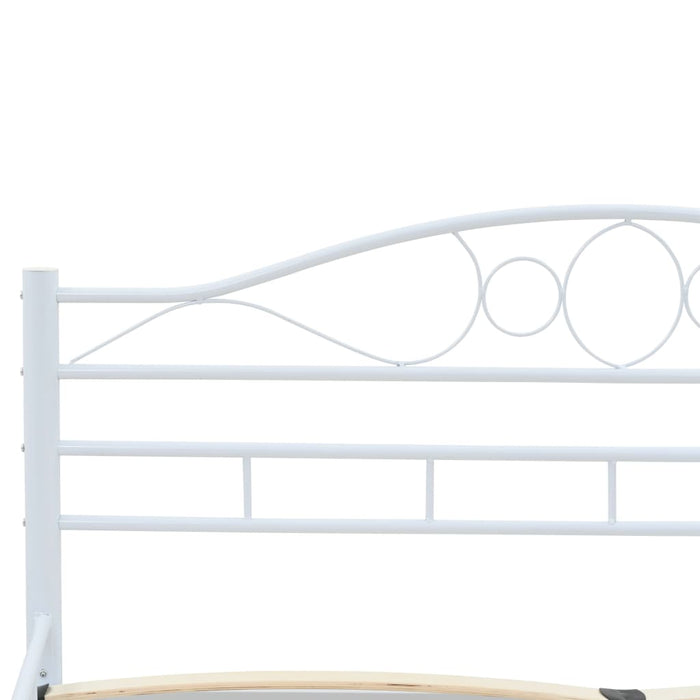 Medina Bedframe met twee nachtkastjes metaal wit 140x200 cm
