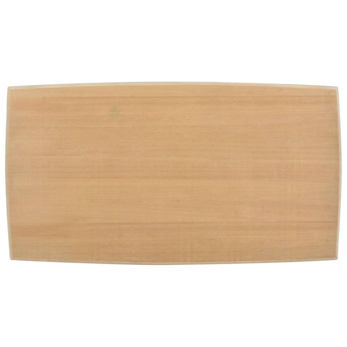 Medina Salontafel 110x60x40 cm massief grenenhout wit en bruin