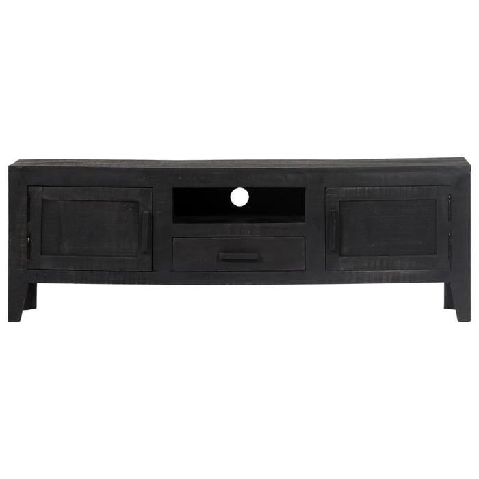 Medina Tv-meubel 118x30x40 cm massief mangohout zwart