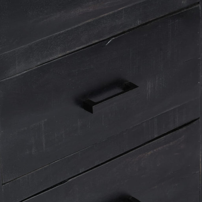 Medina Dressoir 147x40x80 cm massief mangohout zwart