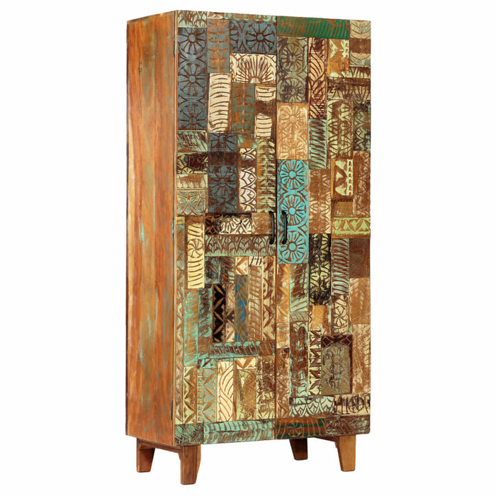 Medina Wandkast handgesneden 85x45x180 cm massief gerecycled hout
