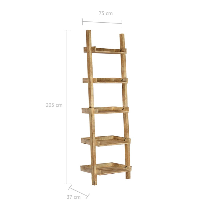 Medina Ladderkast 75x37x205 cm massief mangohout bruin